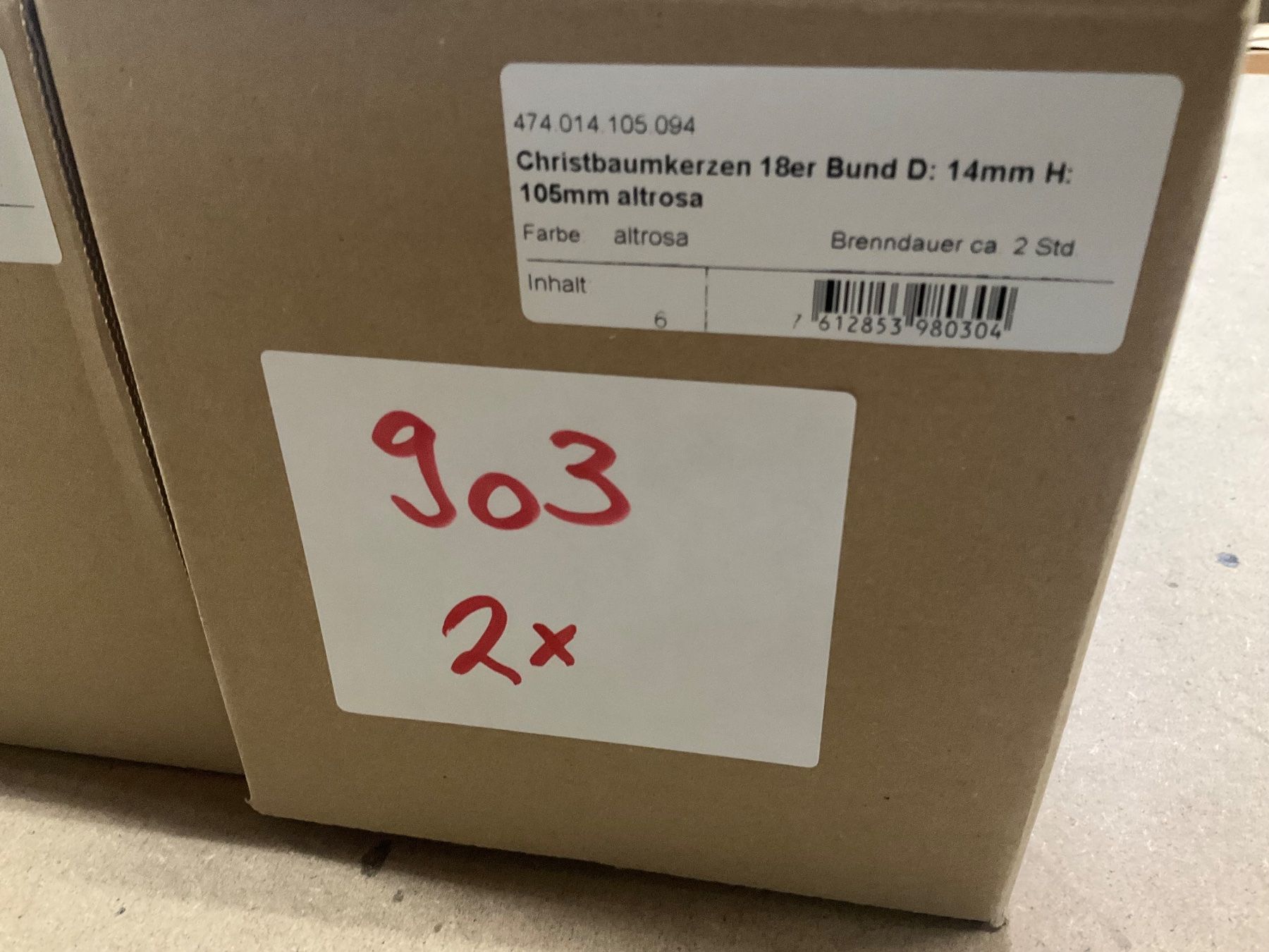Candele: 903 Posten Christbaumkerzen aus Liquidation – Nuovo (secondo la descrizione) da Derendingen venduto da Meisterstuecke 2