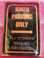Biker parking only motorrad