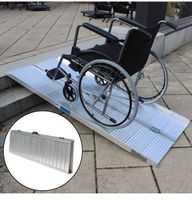 Rollstuhlrampe Rampe 184 cm klappbar leicht Alu Auffahrrampe