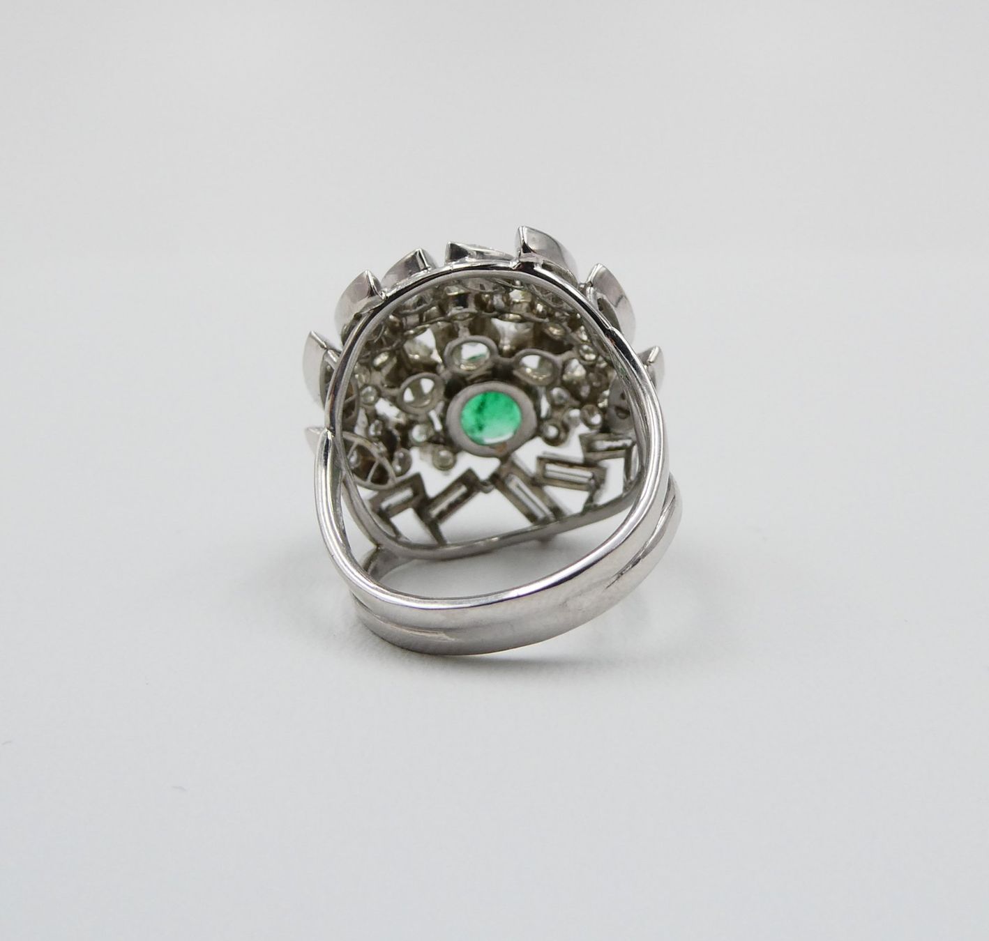 Ringe: SMARAGDRING MIT DIAMANTEN IN 950 PLATIN – Gebraucht aus Luzern von EdiGem 7