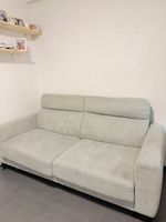 Foldable Sofa Bed in Grey Fabric Good Condition