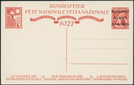 1927 - Pro Patria - Bundesfeierkarten • Entwertet