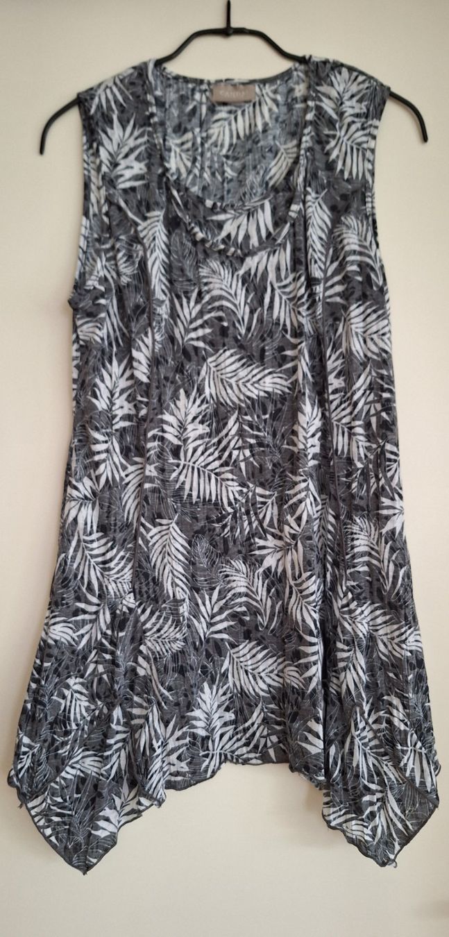 C&A Tuniche: Tunika LongTop weiss/grau Gr. M – Nuovo (secondo la descrizione) da Flawil venduto da Seestern5