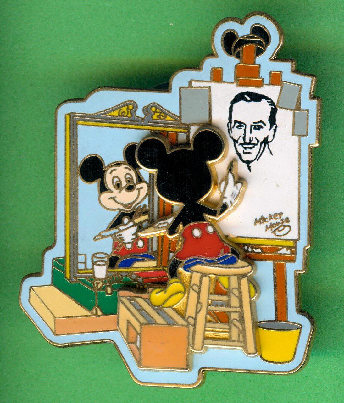 Disney Placchette & Badge: Disney   MICKEY & WALT DISNEY – Usato da Winterthur venduto da Sammleroase