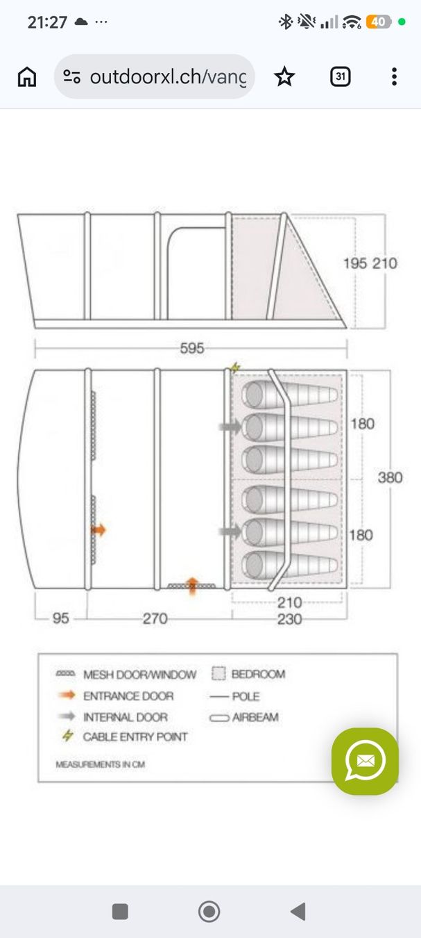 Vango Zelte: Vango Aether Air 600XL – Gebraucht aus Churwalden von RogeGR 1