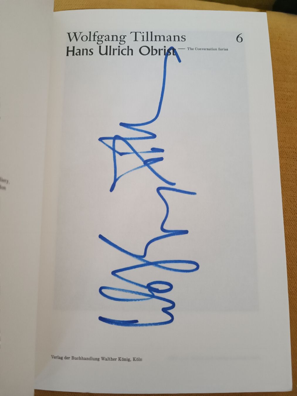 Libri: Wolfgang Tillmans - Buch Handsigniert  – Usato da Menziken venduto da Artographs 1