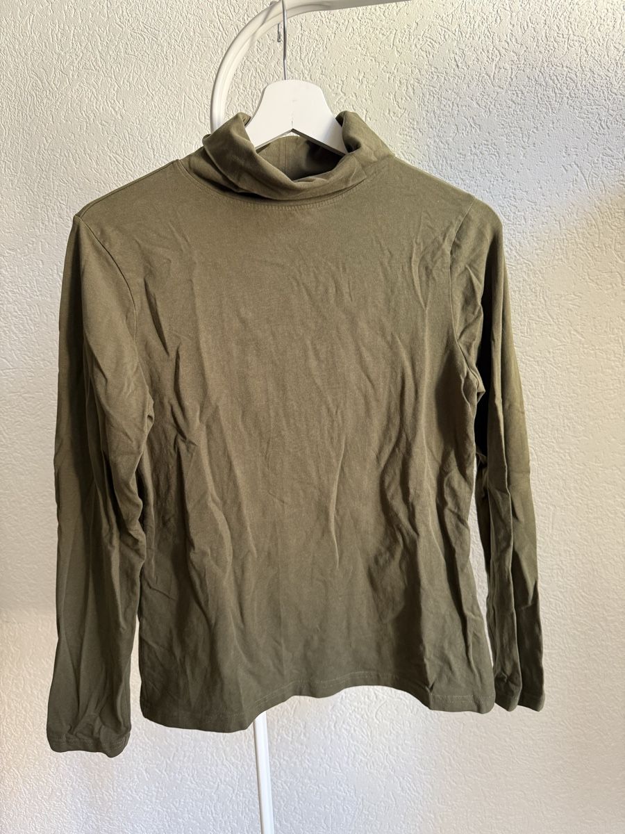 Maglioni & Felpe: Pull col roulé vert kaki Blue Motion, M, 40/42 – Usato da Tavannes venduto da Thriftshop
