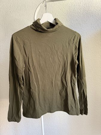 Pull col roulé vert kaki Blue Motion, M, 40/42