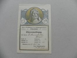 Karte Schützenfest Schenkon Luzern 1924 Tell Ehrenmeldung
