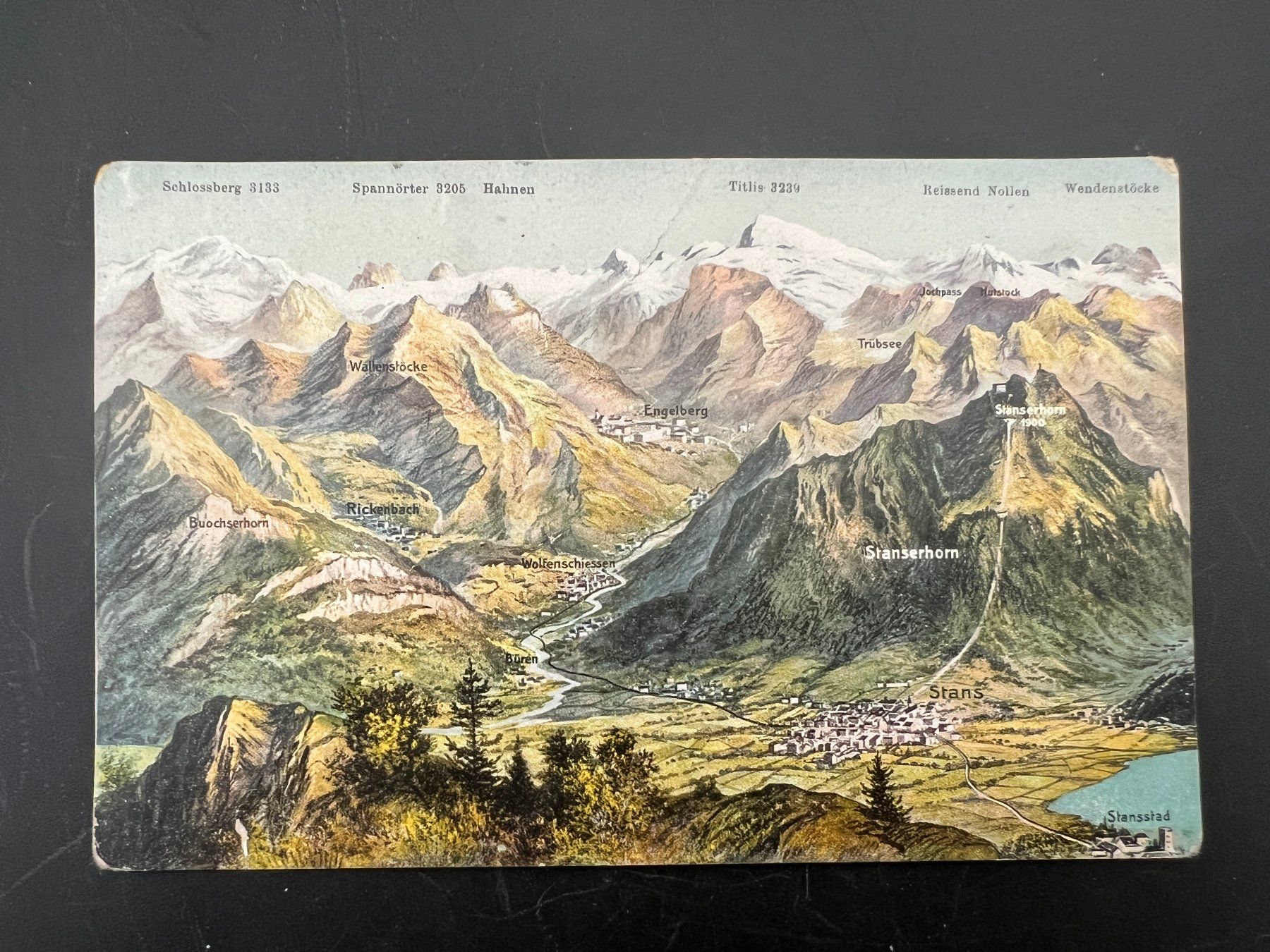 Cartoline postali: AK  1908 Stans  Panorama  (G1335) – Usato da Hinwil venduto da Sidi4