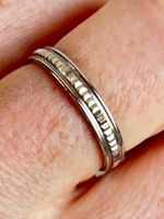 Silberner Ring Discomuster Grösse 59