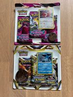 2x Pokemon THREE Pack Fusion Strike Brilliant stars