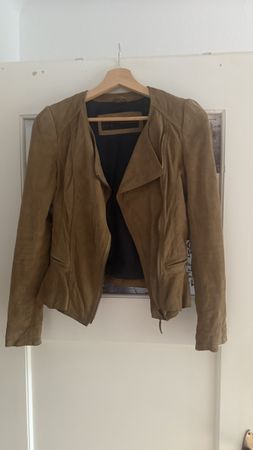Zara Jacke Ziegenleder XS