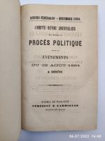 ANKLAGESCHRIFT - GENF 1864