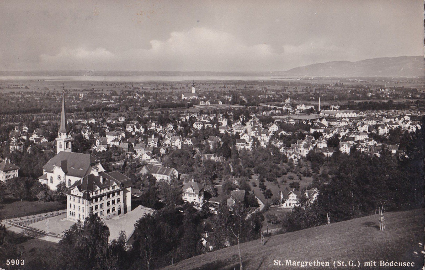 Cartes postales: St. Margrethen Ansicht mit Bodensee – D'occasion à Olten par clotaldi