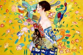 Gustav Klimt - Frau mit Fächer