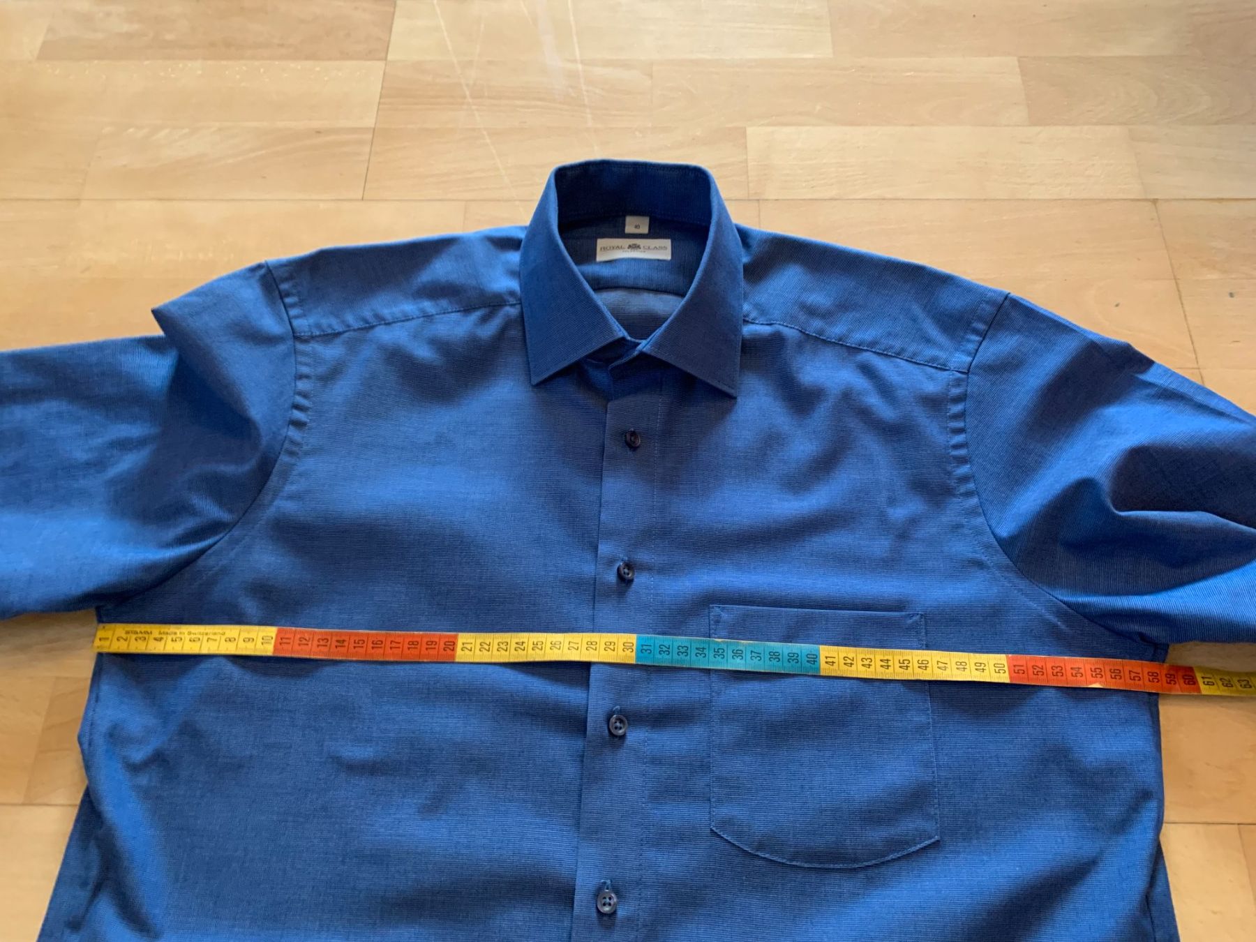 Camicie: ROYAL CLASSIC Herren Hemd, Gr. 40, Blau – Usato da Worb venduto da farben20zauber 3