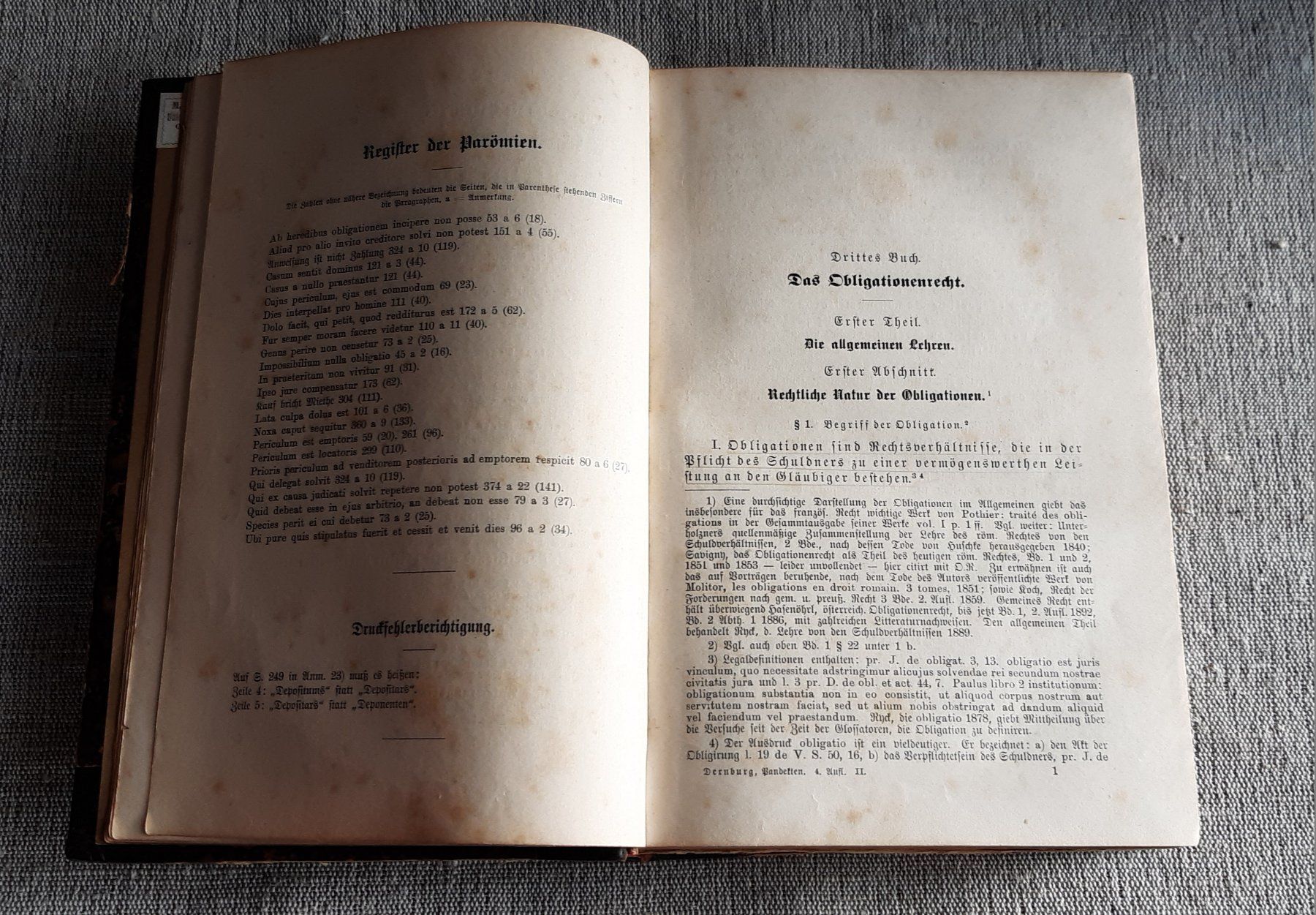 Bücher: Wunderschönes, antikes Buch - Pandekten - 1894 ! – Gebraucht aus Neuheim von Tidola 5