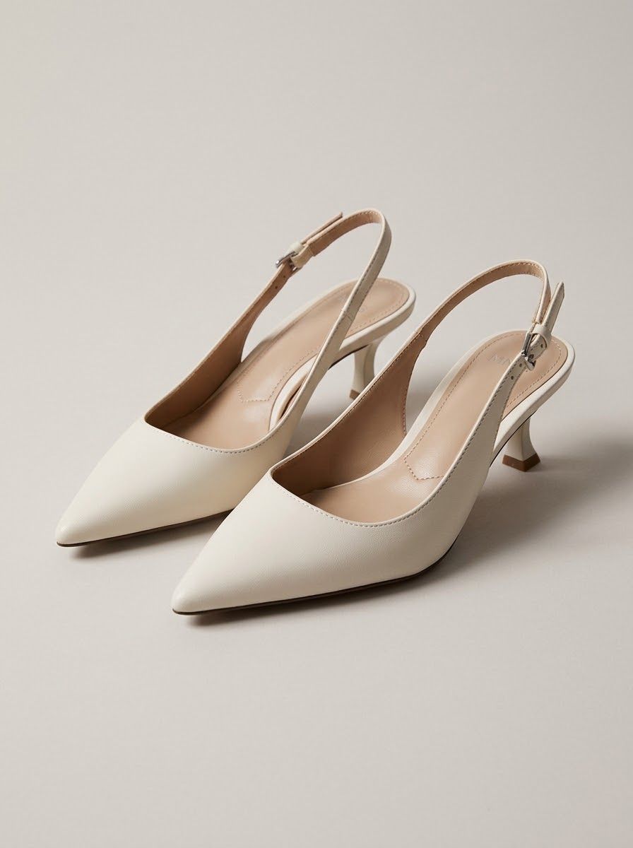 Mango Scarpe da donna: Escarpins slingback Mango blanc cassé – Usato da Echichens venduto da unideks