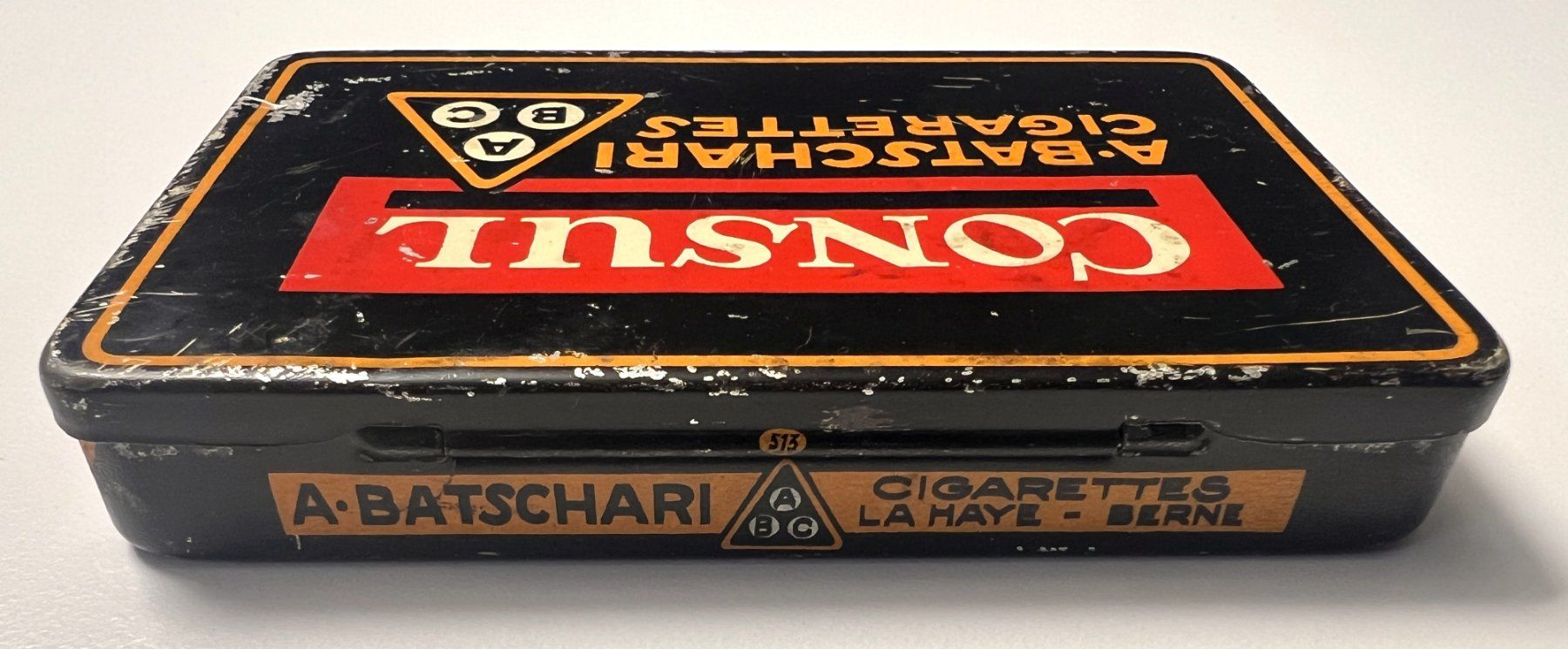 Barattoli: Antike Consul Zigaretten Dose A. Batscharis, Vintage! – Usato da Rothrist venduto da Brandystar 1