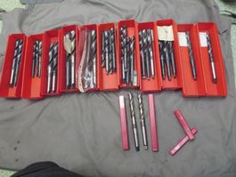 29 Maschinenbohrer mit Kegel grösster ist 25mm