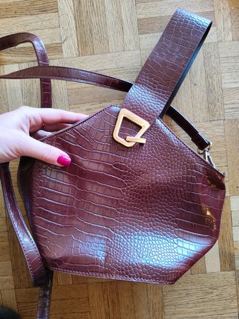 Unique Crocodile Pattern Shoulder Bag vintage style