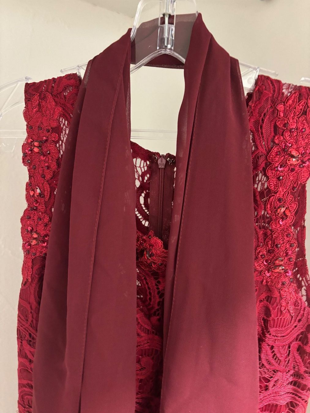 Vestiti: rotes Abendkleid – Nuovo (secondo la descrizione) da Bünzen venduto da noemi_3105 5