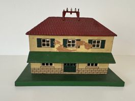 Uralter KB (Karl Bub) Blechbahnhof für Modelleisenbahn