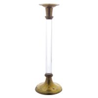 Vintage Kerzenständer Messing & Acryl – Hollywood Regency