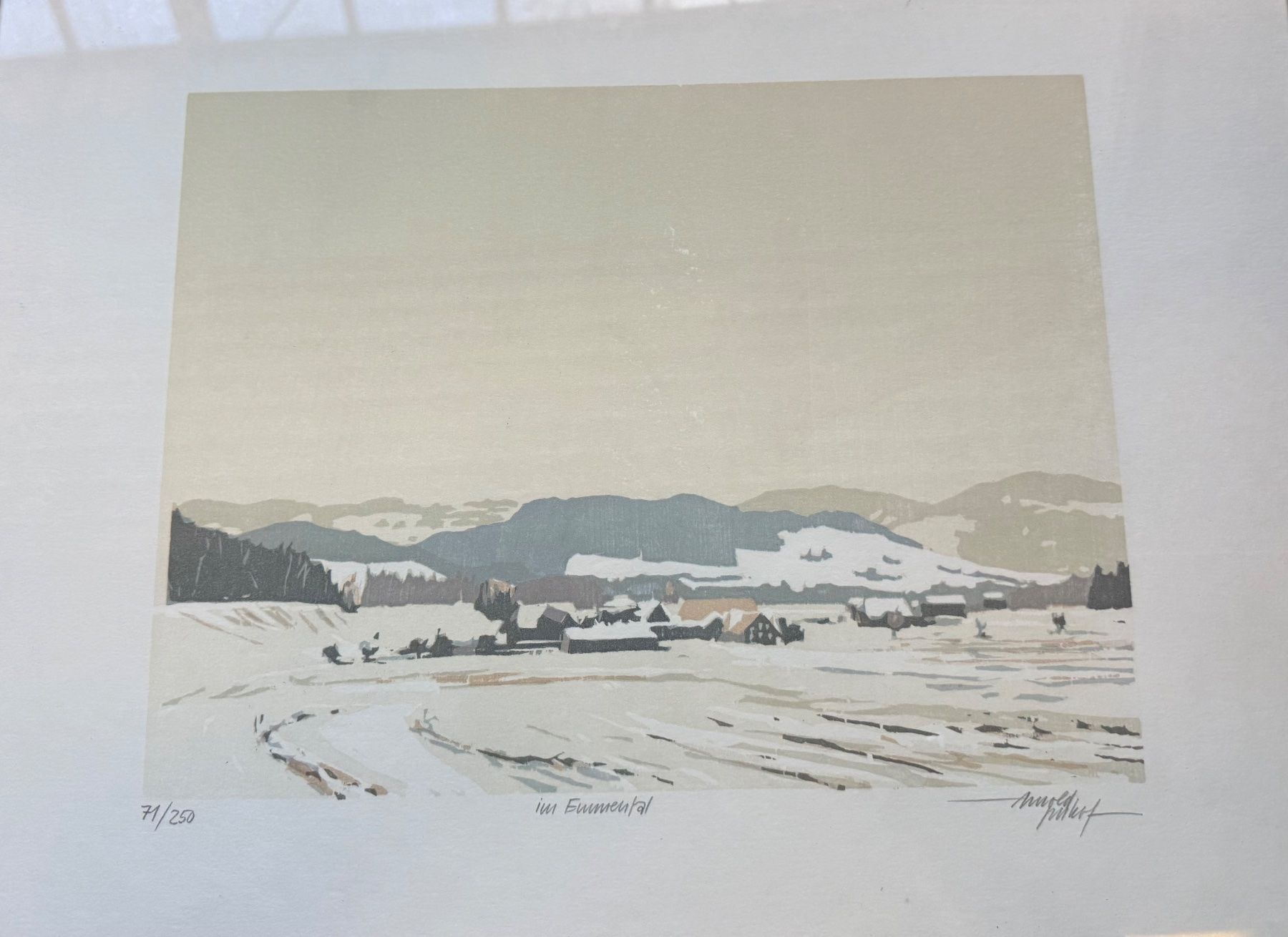Grafica & Litografie: Arnold Imhof - im Emmental - Lithographie – Usato da Solothurn venduto da NUVICO 3