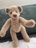 Edler Vintage Mohair Teddybär, prall gefüllt 30 cm