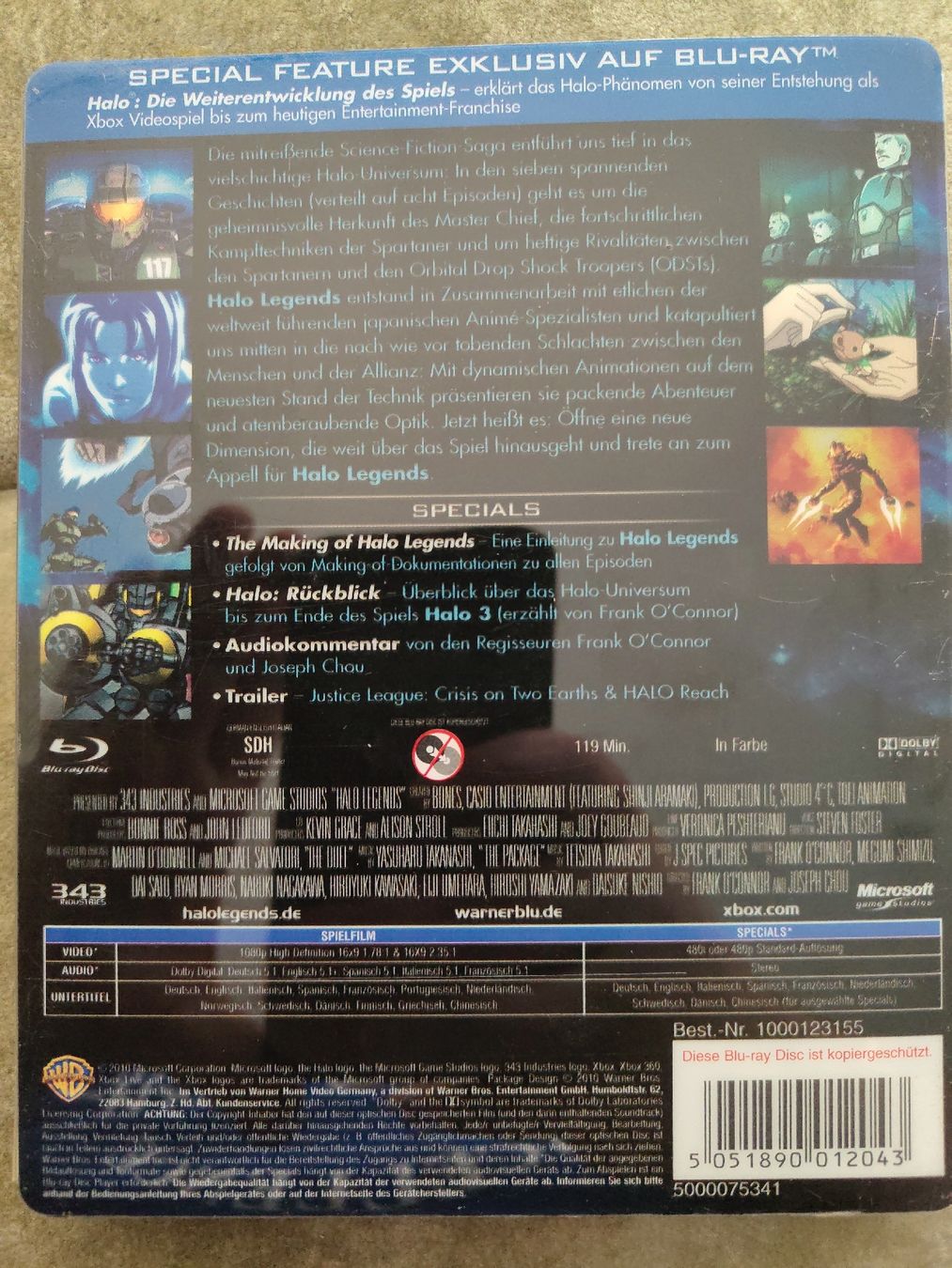 Tutti i DVDs: Halo Legends BluRay – Usato da Ballwil venduto da eldave 1