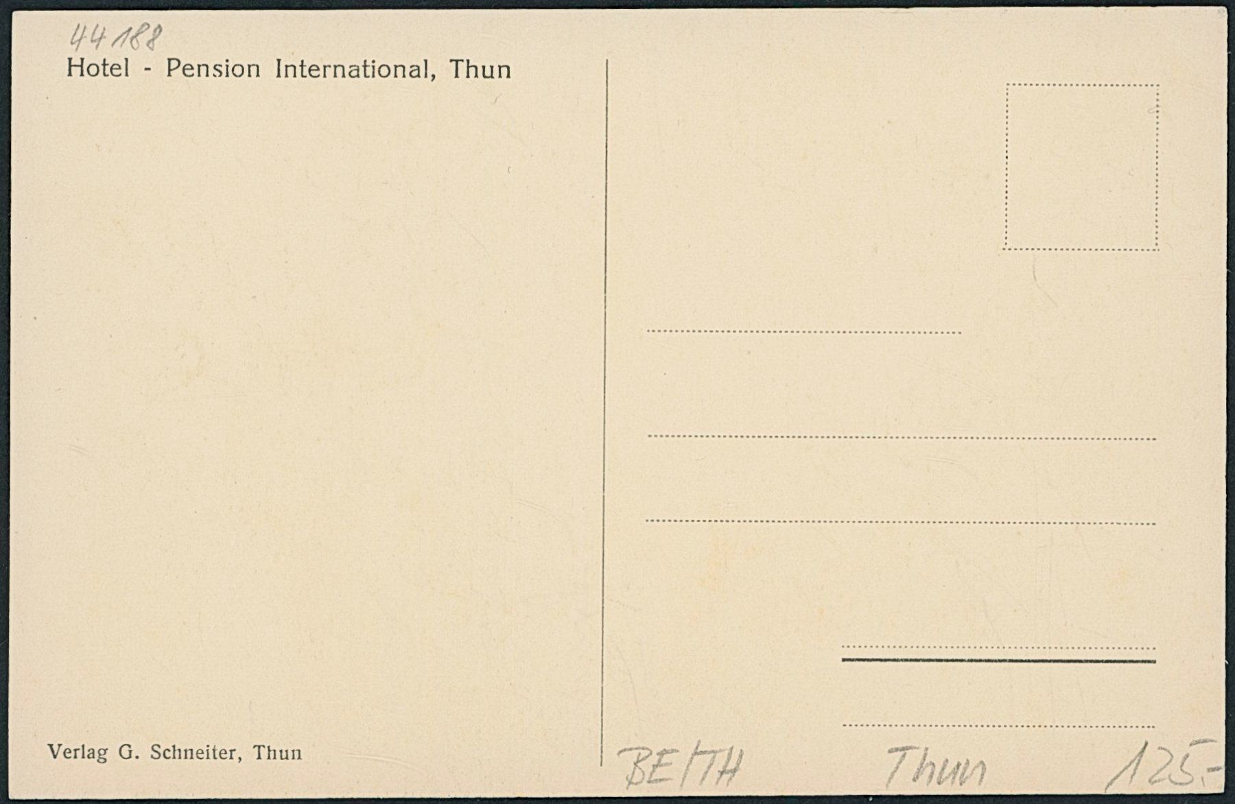 Cartes postales: BE Thun – Neuf (Voir description) à Schindellegi par masutka7 1