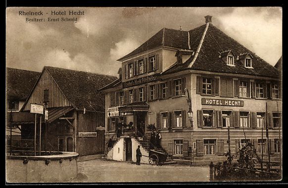 Ansichtskarten: AK Rheineck, Hotel Hecht – Gebraucht aus Berlin von bartko-reher