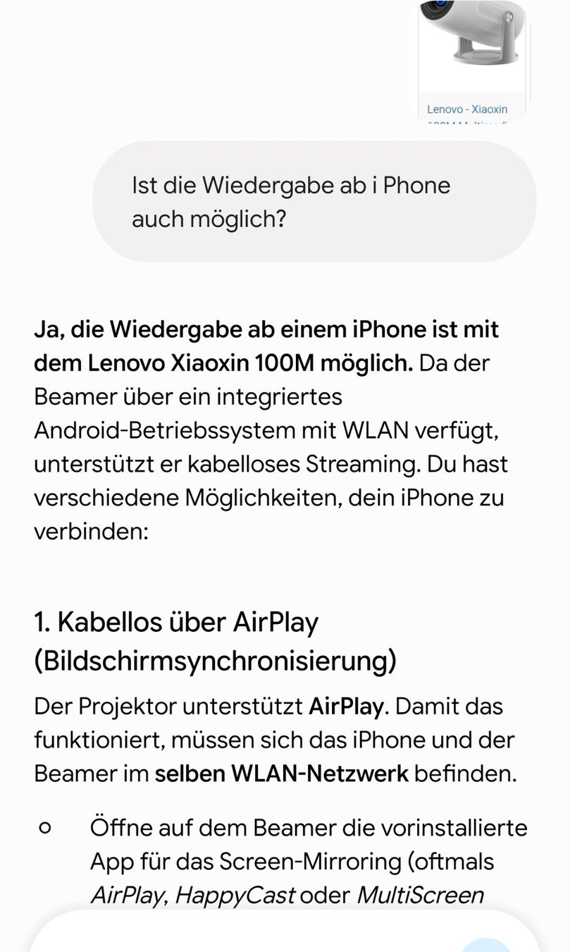 Proiettori: Lenovo Xiaoxin 100m Full HD Beamer – Nuovo e nell'imballaggio originale da Frutigen venduto da Chenel0815 6