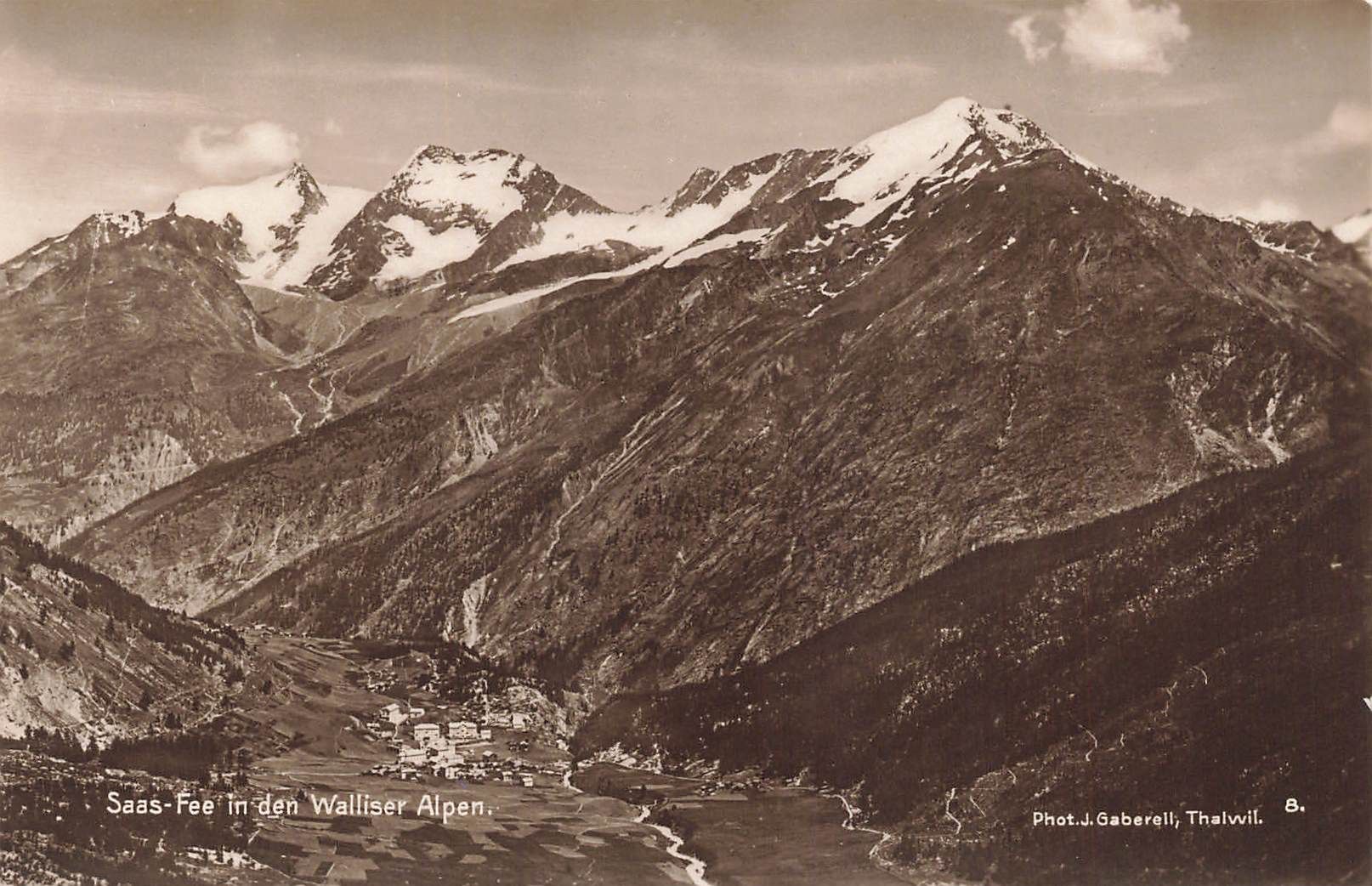 Cartoline postali: Saas Fee – Usato da Biasca venduto da Blenio71