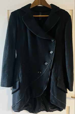 ✨ Designer Jacke HIGH – Made in Italy – Gr. 38 – Schurwolle