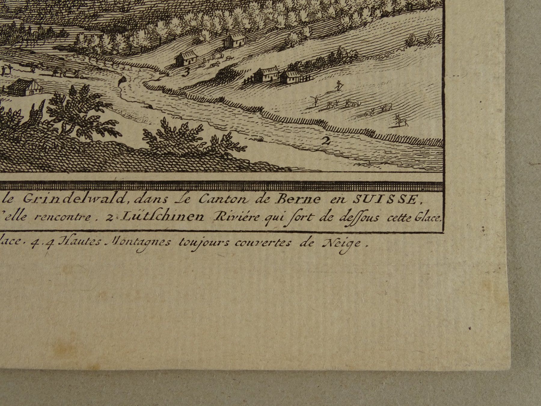 Stiche: GRINDELWALD GLETSCHER, KUPFERSTICH 1778 – Gebraucht aus Grüningen von Kartensammler 5