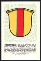 Richterswil, Wappen auf Blatt-Ornamenten
