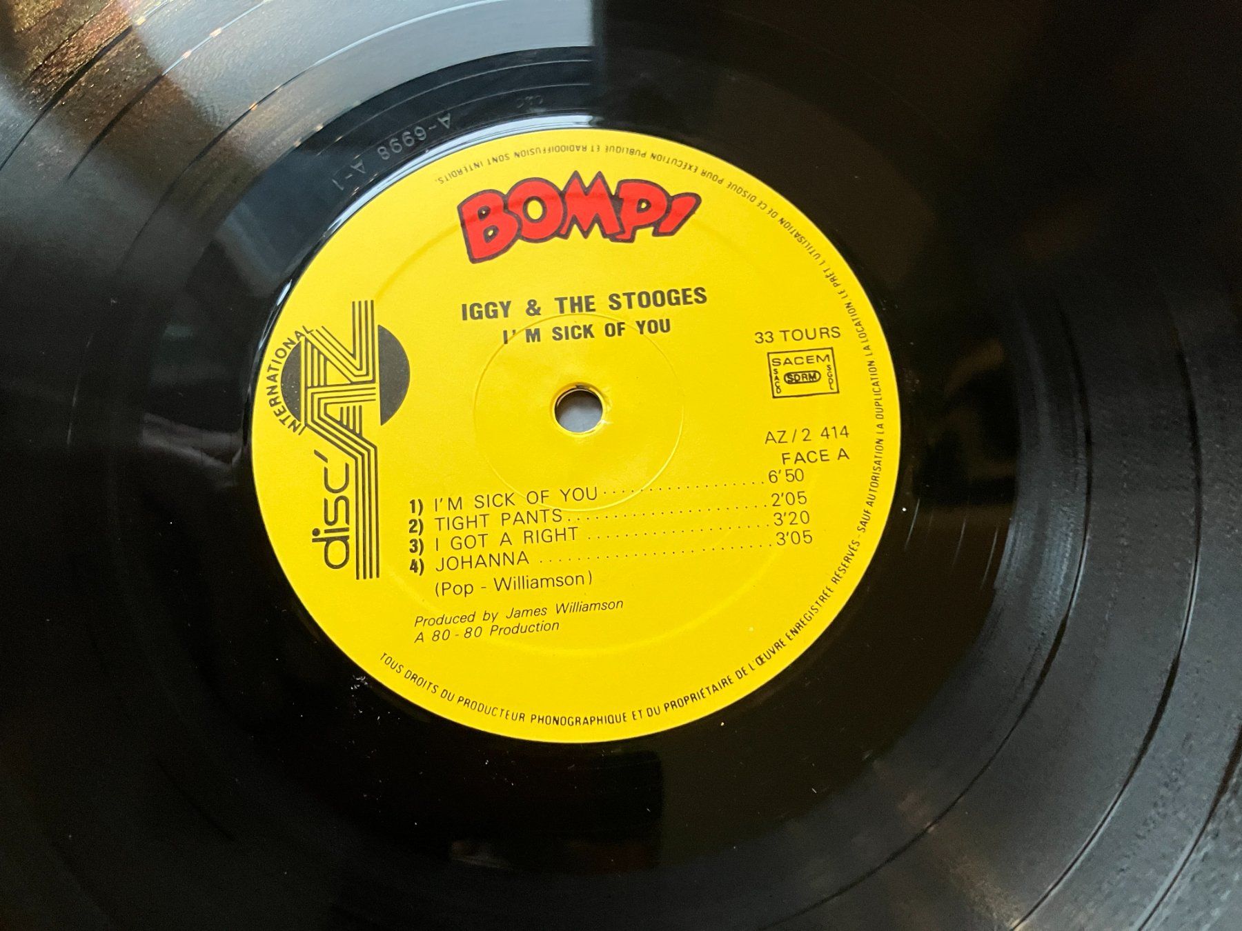 Vinyles: Iggy And The Stogges – D'occasion à Aarwangen par Jukebox3 5