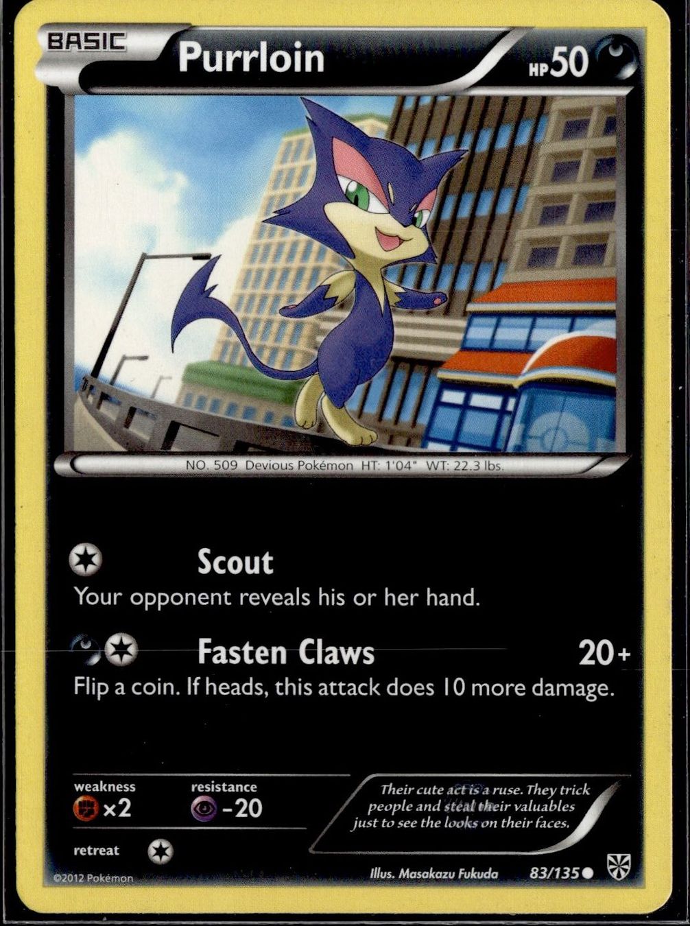 Pokémon Carte collezionabili: Purrloin 83/135 Plasma Storm – Usato da Zürich venduto da pokemon_cards