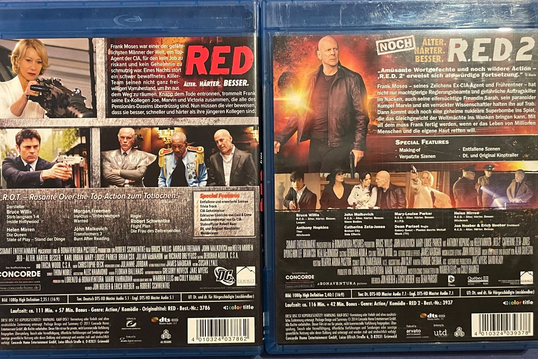 Alle DVDs: RED / RED 2 – Gebraucht aus Waldenburg von Gonzo8 1
