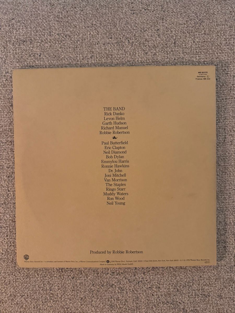 The Band The Last Waltz 3LP Box Vinyl Rarität (Gebraucht)