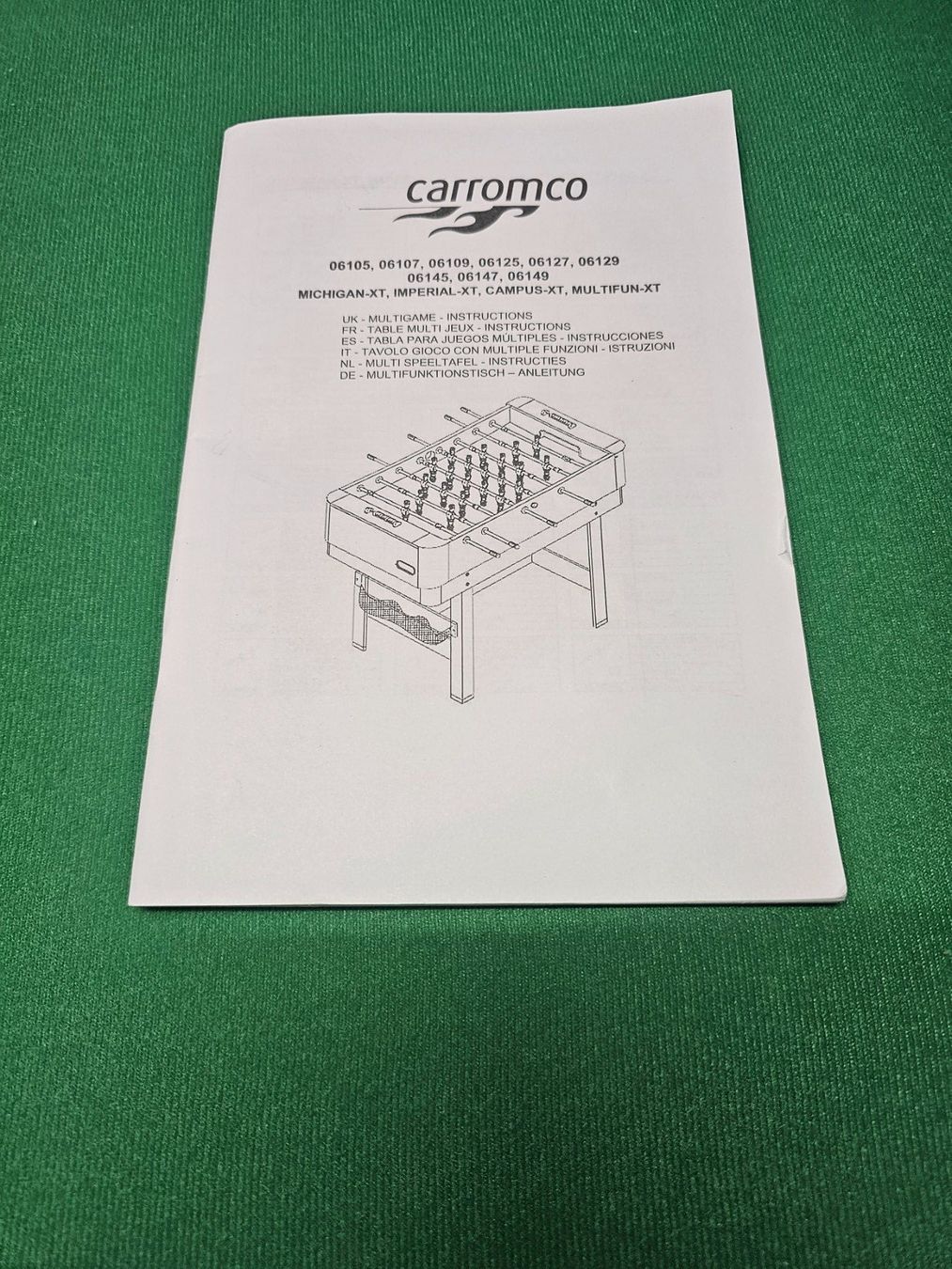 Jeux: Carromco Multifunktionstisch – D'occasion à Lufingen par barter001 3
