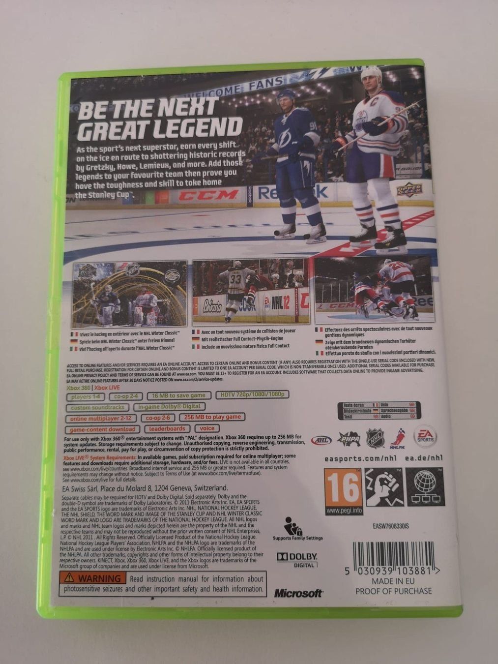 Giochi: NHL 12 (XBOX 360) – Usato da Herisau venduto da Seyashop1 2