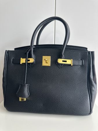 Neuwertig ❤️‍🔥 Handtasche in Birkin Style black/gold