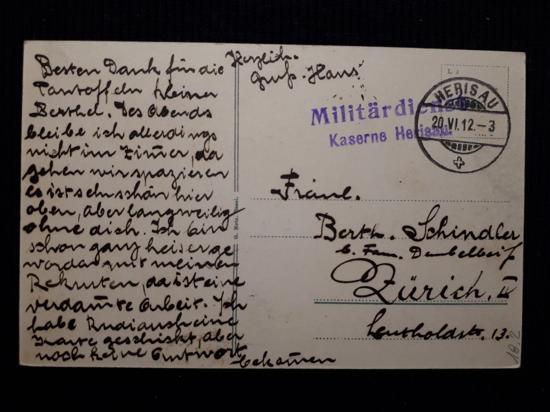 Cartes postales: HERISAU 1912 – D'occasion à Ponto Valentino par giorgia06 1