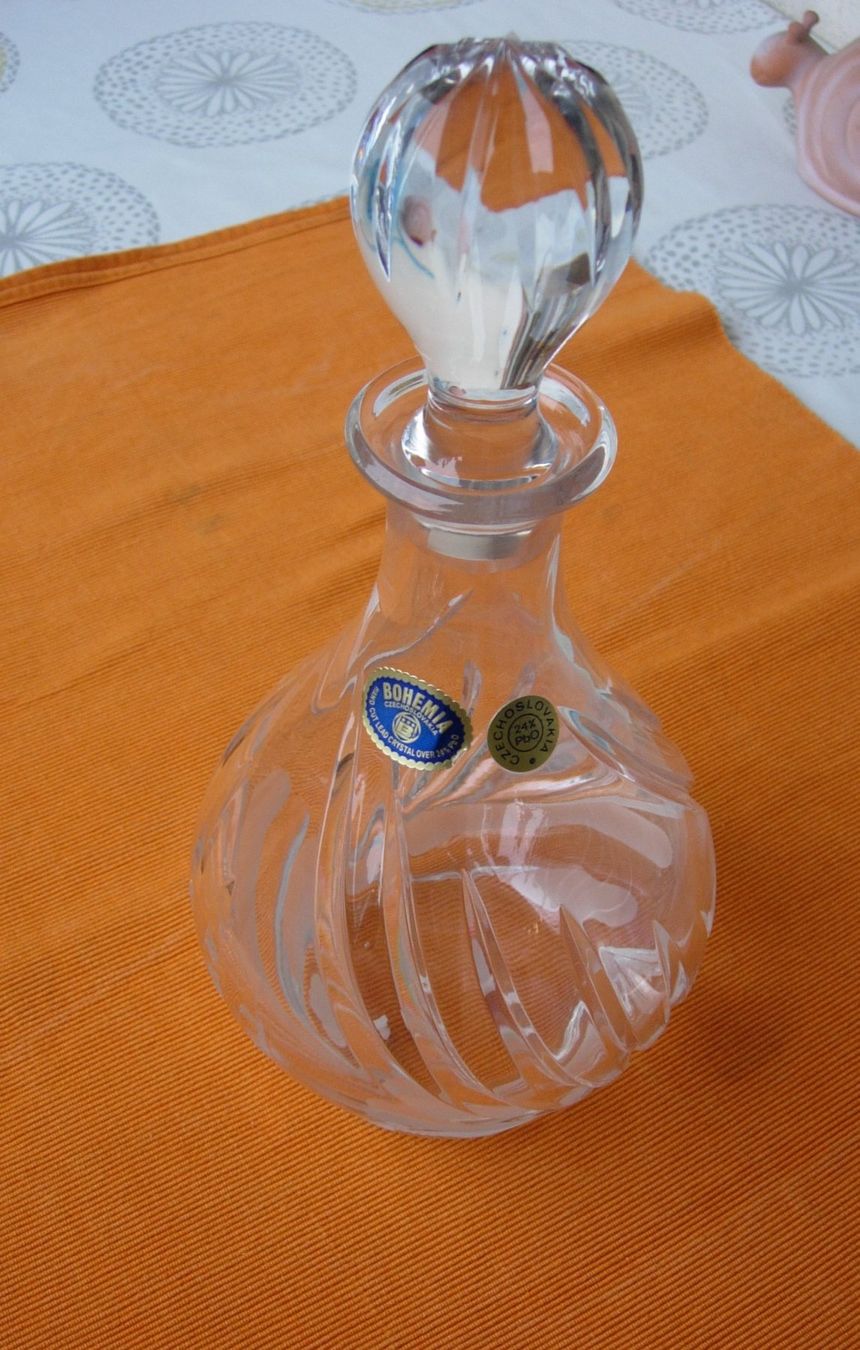 Caraffe: Kristallkaraffe Bohemia – Usato da Basel venduto da Grbina64 9