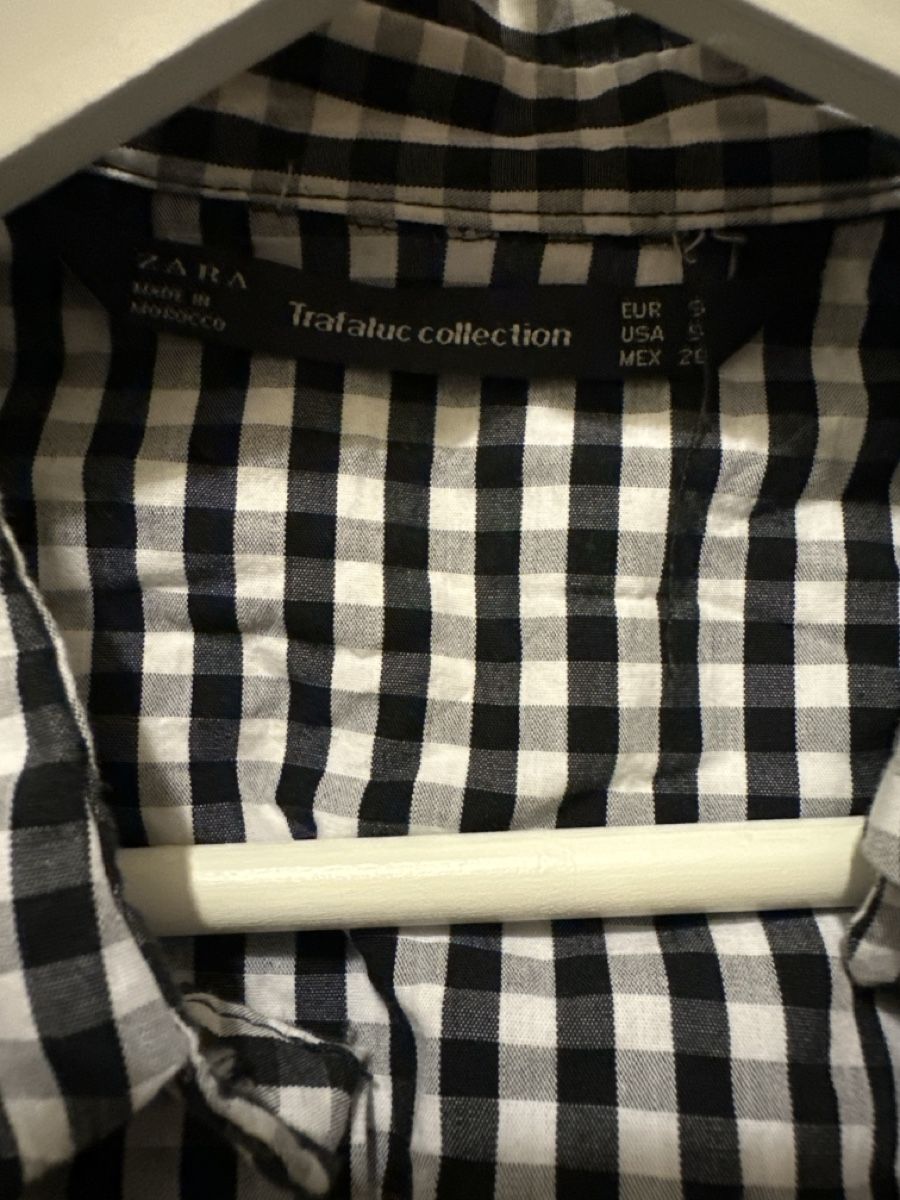 Zara Blusen: Zara Bluse, schwarz/weiss kariert, Gr. S – Neu (gemäss Beschreibung) aus Effretikon von ikap96 2