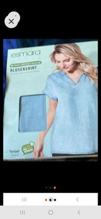 Esmara Blusenshirt Hellblau Gr. 42 - Sommerlich & Top!